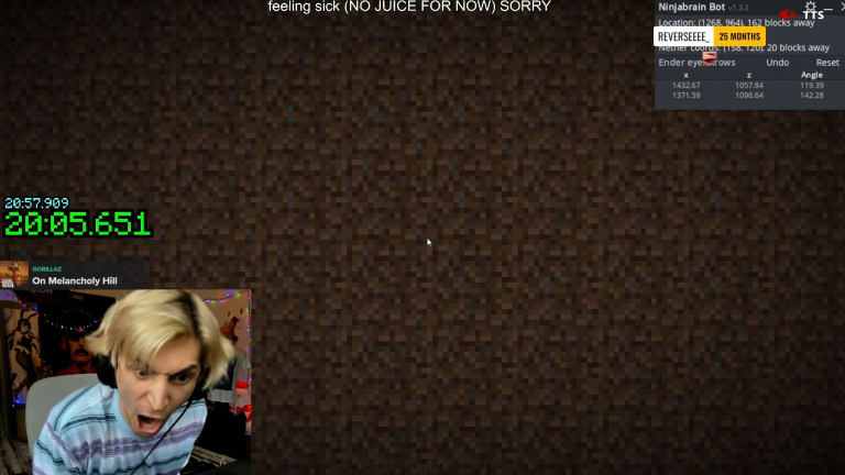 xQc beats Forsen’s Minecraft speedrun